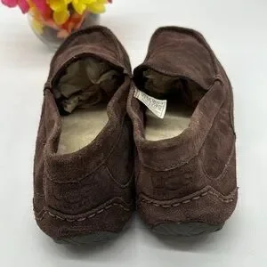 UGG | Shoes | Ugg Chocolate Brown Suede Slip On Slippers 